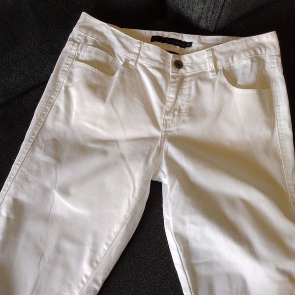 Calvin Klein Jeans Denim - 🔥🔥 CALVIN KLEIN JEANS LEAN BOOT CUT WHITE JEANS SIZE 30/10 EEUC